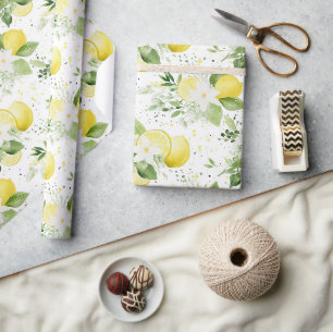 Gula fruktcitroner presentpapper