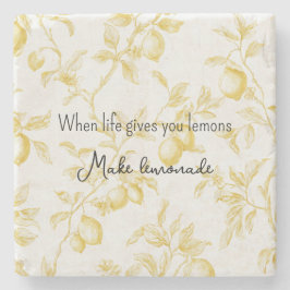 Gula frukter citroner gör lemonad stenunderlägg