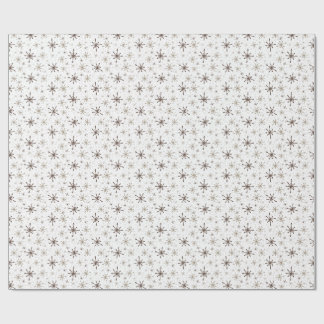 Gula-Guld Snöflingor Presentpapper