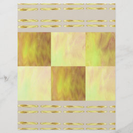 Gula himlar Tiles Scrapbookpapper 2-sidig sida
