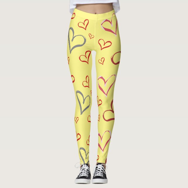 Gula hjärtan, Leggings (Framsida)