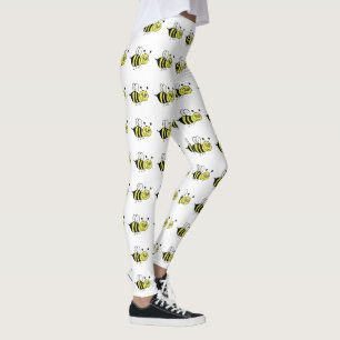 Gula honungsbi-legginningar leggings