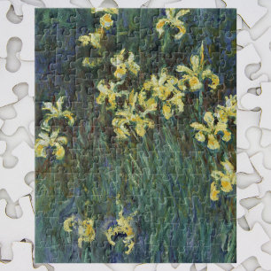 Gula Iris av Claude Monet, Vintage Finkonst Pussel