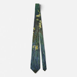 Gula Iris av Claude Monet, Vintage Finkonst Slips