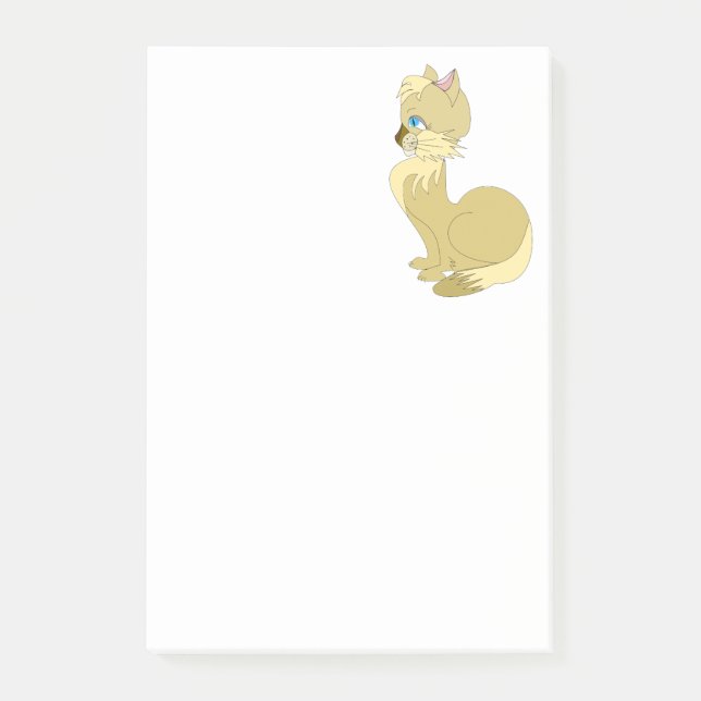 Gula Katt Post-it® Notes Post-it Block (Framsida)