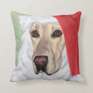 Gula Labrador Santa kudder Kudde