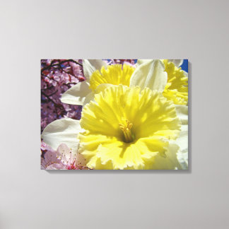Gula Narcisser Blommor canvas konsttryck