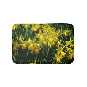Gula Narcisser Jag Glada Vårblommor Badrumsmatta