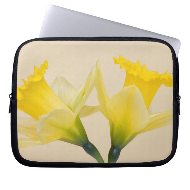Gula narcisser laptop sleeve (Framsidan)