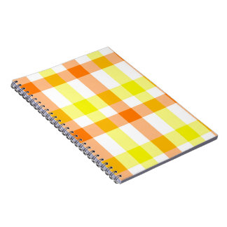 Gula och orangea ränder anteckningsbok