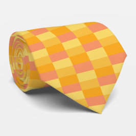 Gula Orange Nyanser Färgblock Slips