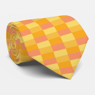 Gula Orange Nyanser Färgblock Slips