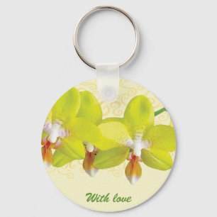 Gula Orchids Keychain Nyckelring
