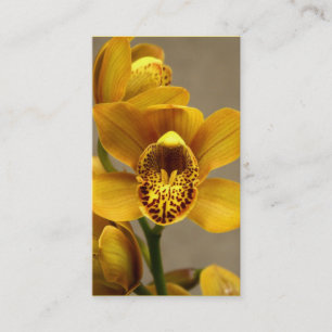Gula Orchidvisitkortar Visitkort