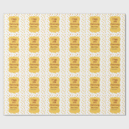 gula prickar glitter glad 30-årsjubileum bröllop presentpapper
