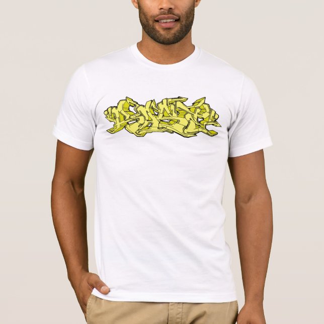Gula Rase grafitti Tee Shirt (Framsida)