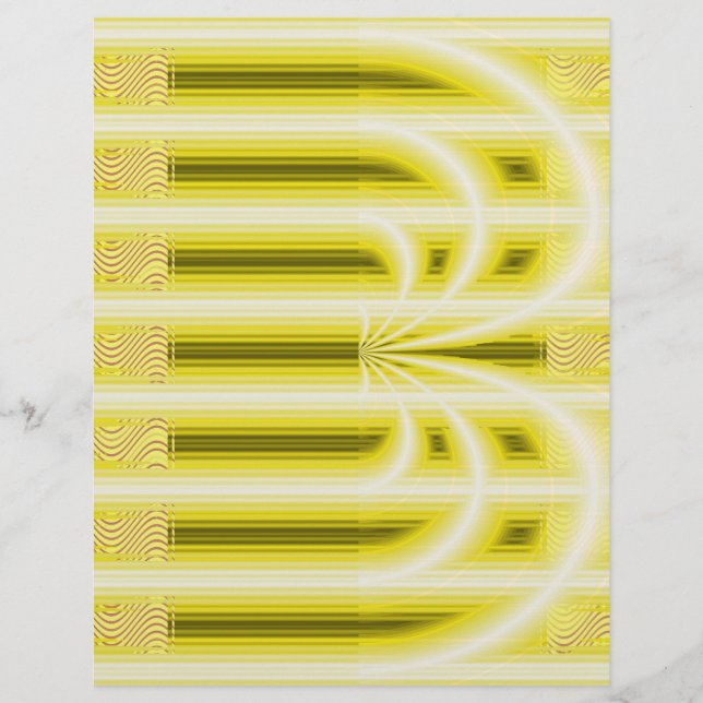 Gula Retro-katedral Bulk Scrapbookpapper Reklamblad (Framsidan)