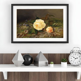 Gula rosor, Blommor  Poster