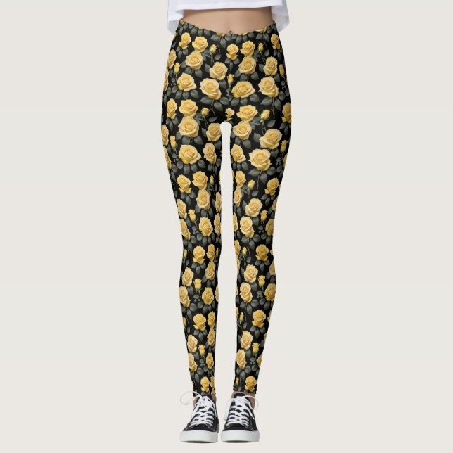 Gula Rosor  Leggings (Framsida)