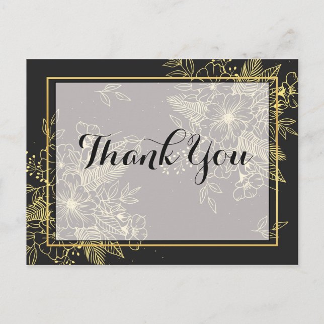 Gula Rosor  Tack Vykort (Framsida)