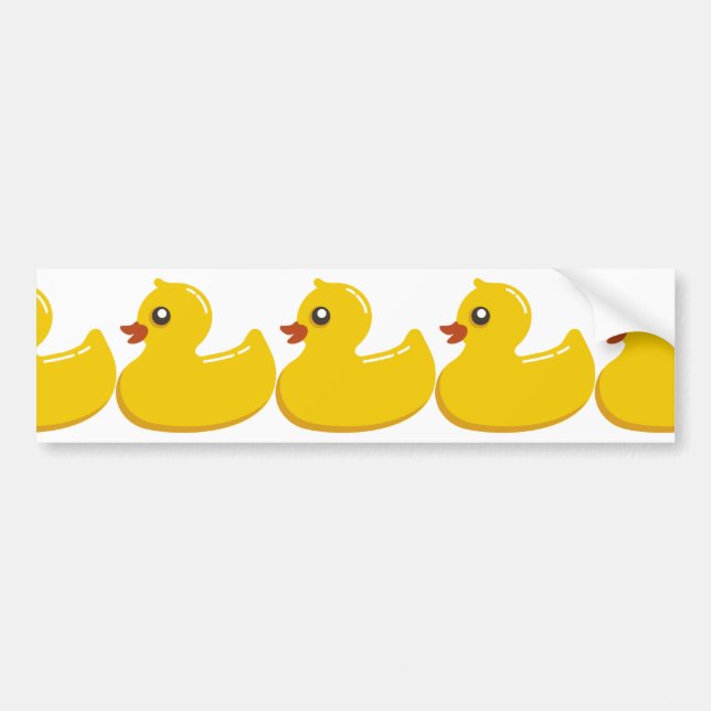 Gula Rubber Duckie Bildekal (Framsidan)