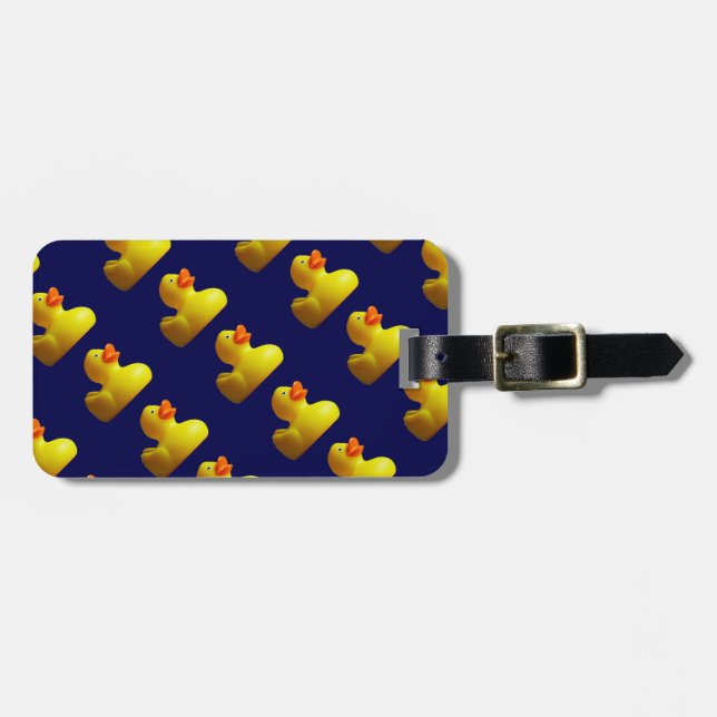 Gula Rubber Duckies Bagagebricka (Horisontell Framsida)