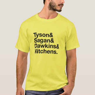 Gula sekulära hjältar och svart T-tröja Tröja