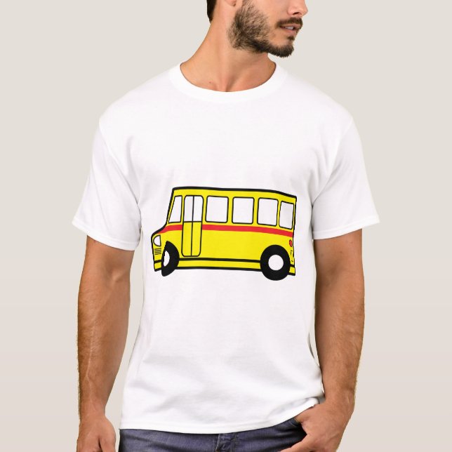Gula skolbussmanar T-tröja Tee Shirt (Framsida)
