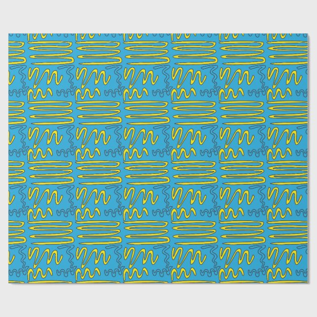 Gula Slingor Presentpapper (Platt)