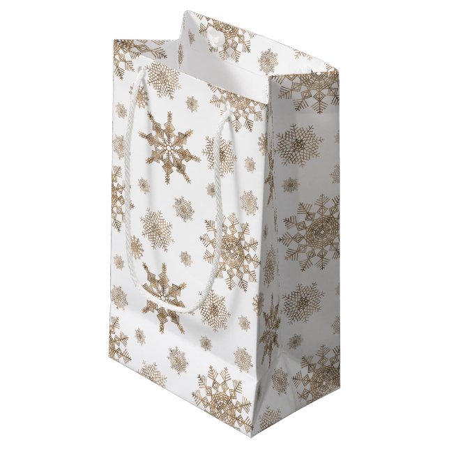 Gula snöflingormönster (Framsidan Vinklad)