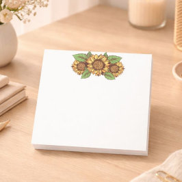 Gula solroslappzetter post-it block