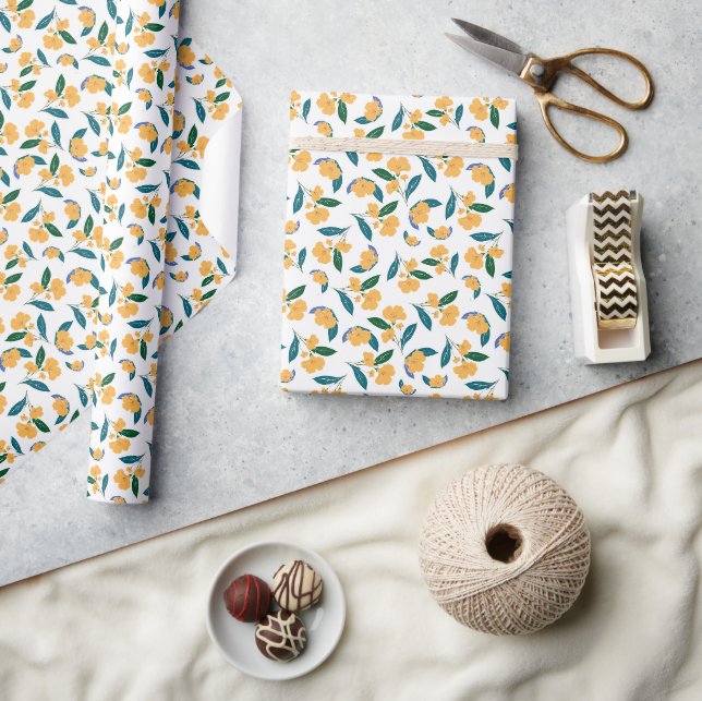 Gula solrosor presentpapper (Hantverk)
