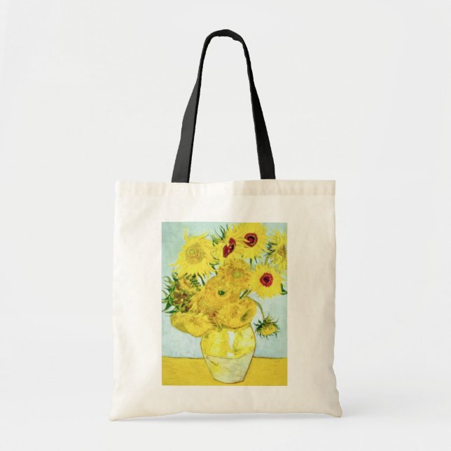 gula solrosor, Vincent Van Gogh blommor Tygkasse (Framsidan)