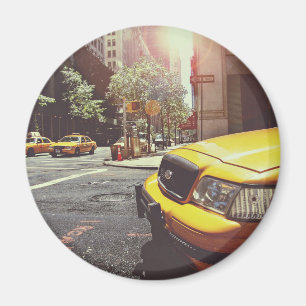 gula tjänste- taxicabs magnet