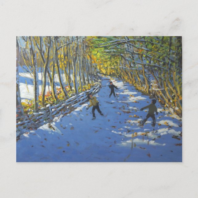 Gula träd Allestree Park 2012 Vykort (Framsida)