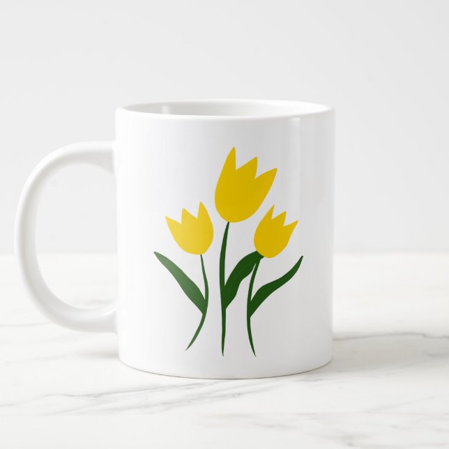 Gula tulpaner jumbo mugg (Vänster)
