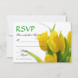 Gula tulpaner - RSVP-kort OSA Kort