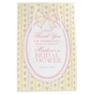 Gula Vintage Eleganta Blommiga Bröllopsduschgåvor
