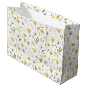 Gula vita maskrosblommor födelsedag