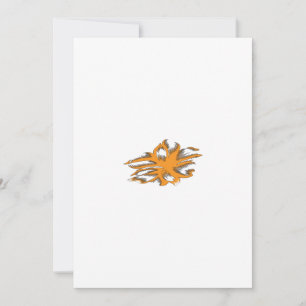 Gulaktig Orange, Orangegul dekorativ Julkort