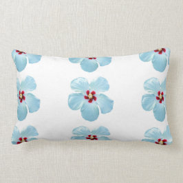 Gulaktig vit Hawaiiansk Hibiscus Blomfyllning Lumbarkudde