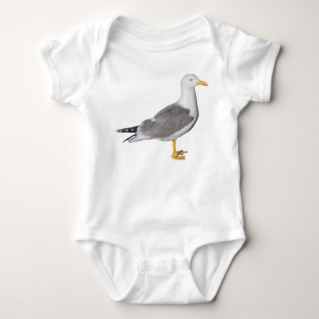 Gulbent mås t shirt (Framsida)