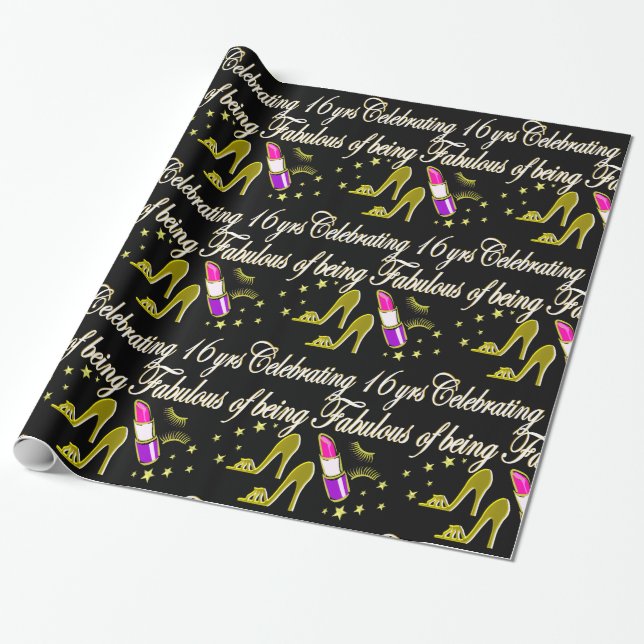 GULD 16 & FABULÖS DIVA DESIGN PRESENTPAPPER (Utrullad)