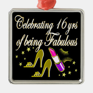 GULD 16 & FABULOUS DIVA DESIGN JULGRANSPRYDNAD METALL