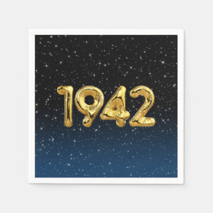Guld 1942: Ballonger med stjärnor Pappersservett