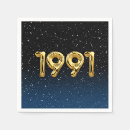 Guld 1991: Ballonger i stjärnor Pappersservett