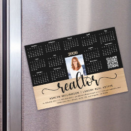Guld 2026 Calendar Realtor Photo QR Code Magnet