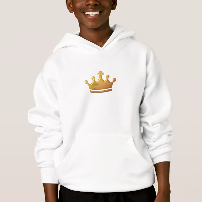 Guld- "3-D" krona Tee Shirt (Framsida)