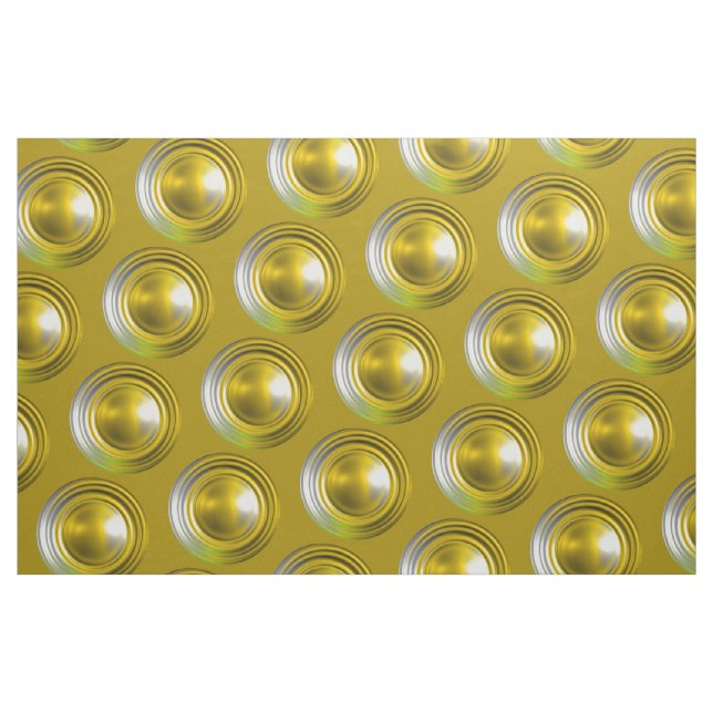 Guld 3d Mönster Tyg (Fat Quarter)
