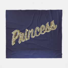 Guld 3D Princess Fleecefilt
